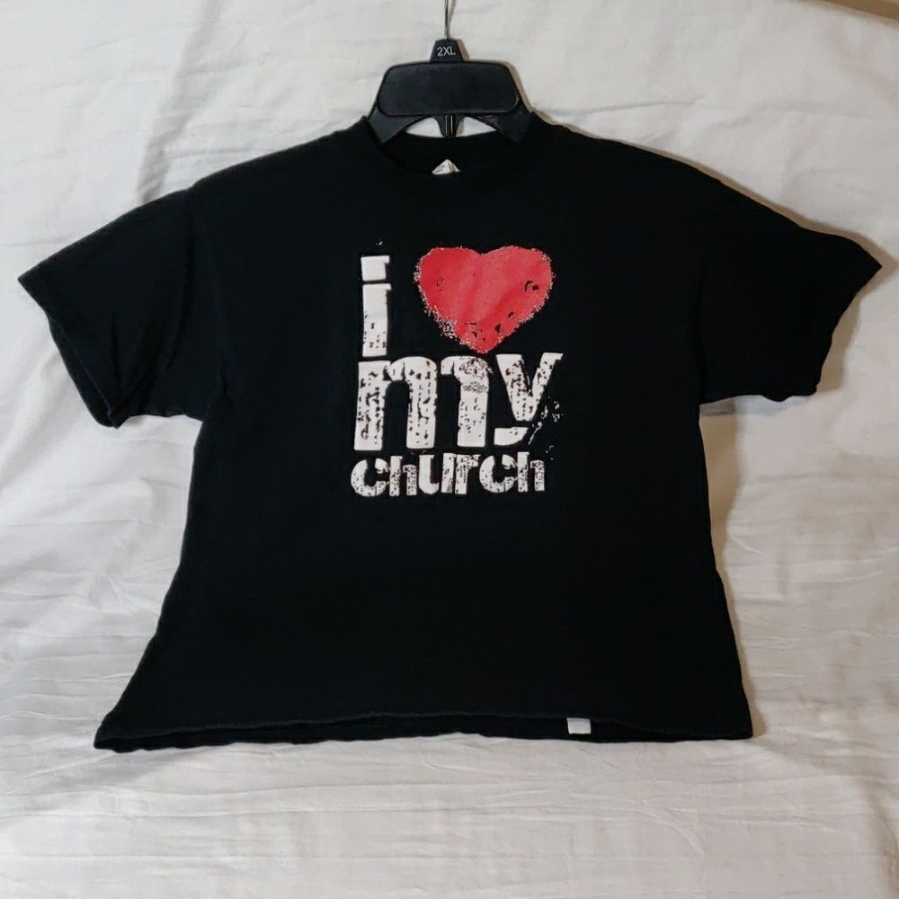 Anvil‎ "I Love My Church" T-Shirt Size XL